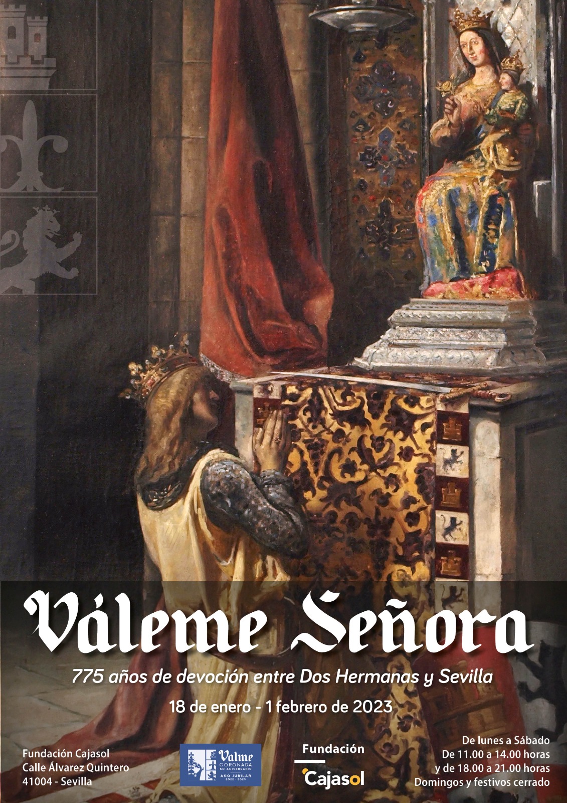 La Fundación Cajasol acogerá del 18 de enero al 1 de febrero una muestra sobre la devoción a la Virgen de Valme y su vínculo con Sevilla